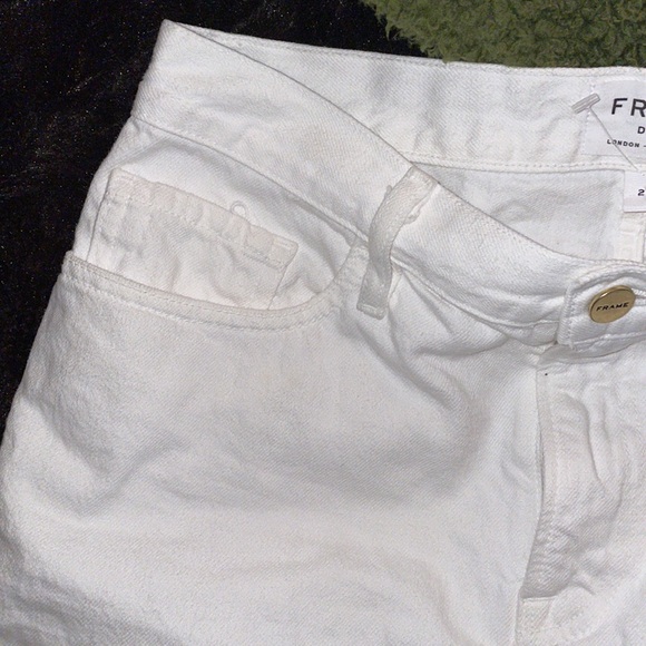 Frame London Los Angelos White Denim Mini Skirt - Picture 5 of 7